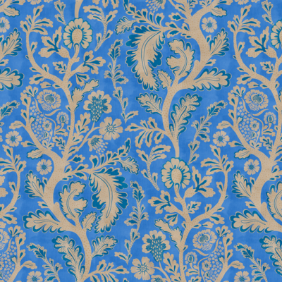 Printed Spanish Viscose Challis - Beige Ferns