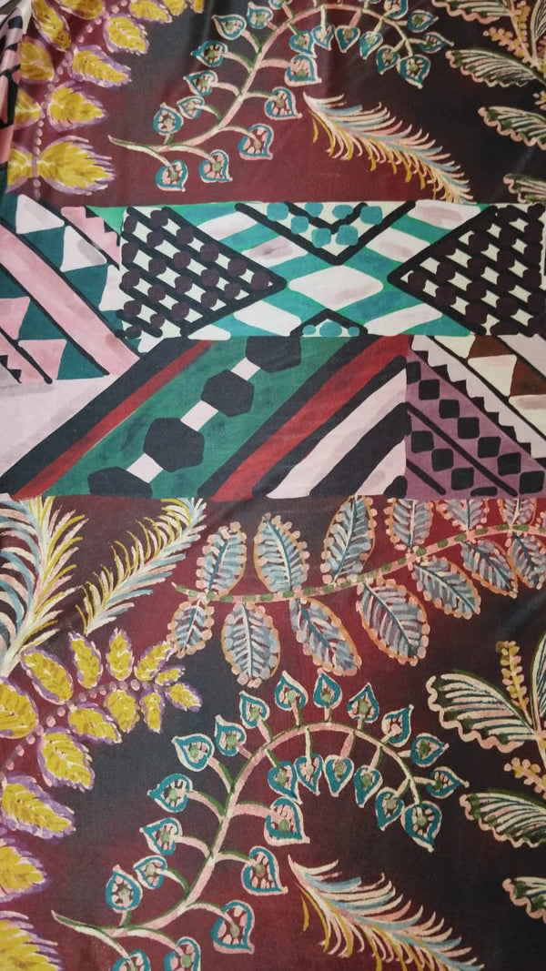 Printed Spanish Polyester Velvet - Punalu Beach