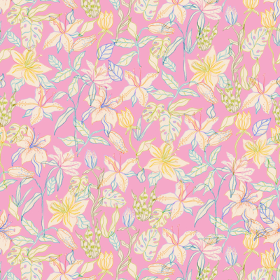 Printed Spanish Organic Cotton Voile - Honeycomb