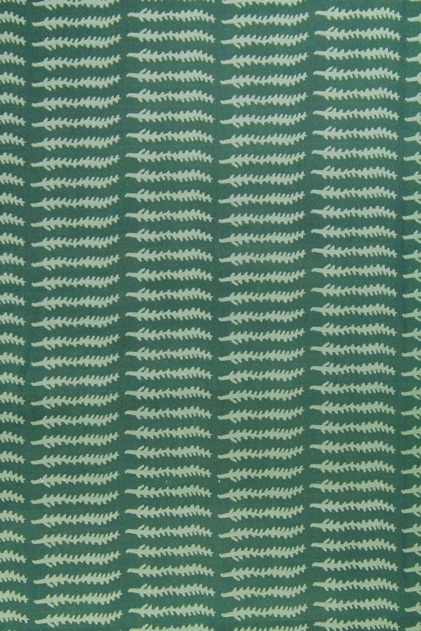 Printed Spanish Organic Cotton Voile - Fern Stems