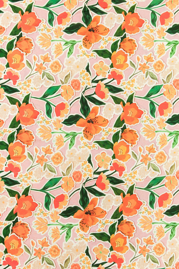 Printed Spanish Viscose Challis - Wistful