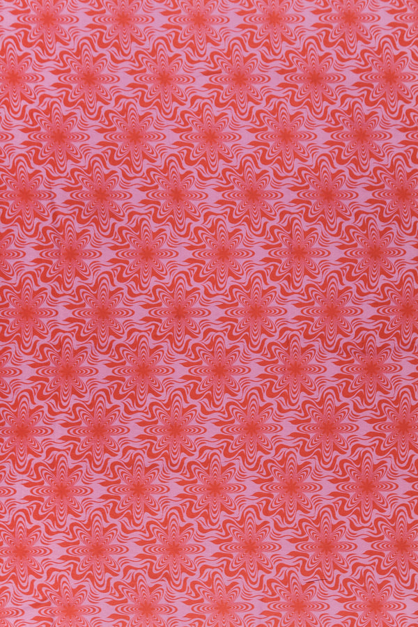 Printed Spanish Viscose Crepe - Illusion Pink