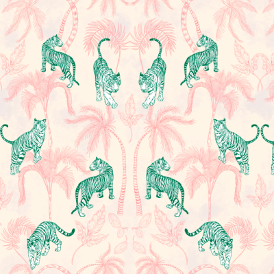 Printed Spanish Viscose Challis - Envious Tiger