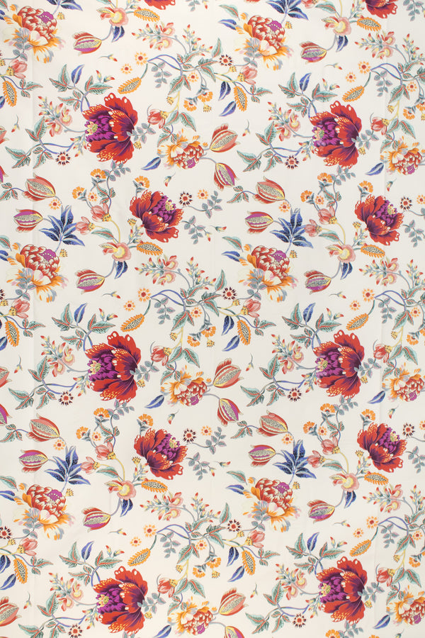 Printed Spanish Cotton Sateen - Pure Bloom