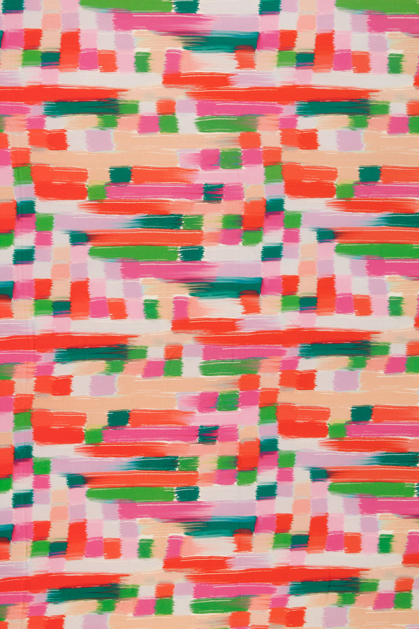 Printed Spanish Viscose Challis - Rasberry Seeds