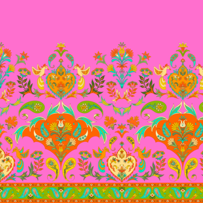 Printed Spanish Recycled Polyester Crepe - Stephany