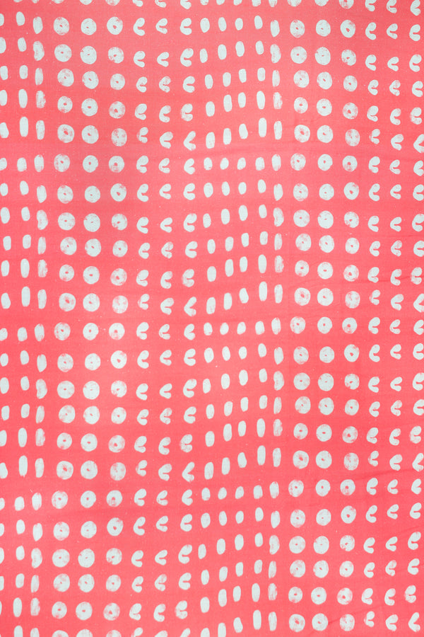 Printed Spanish Viscose Linen - Fortunes Pink