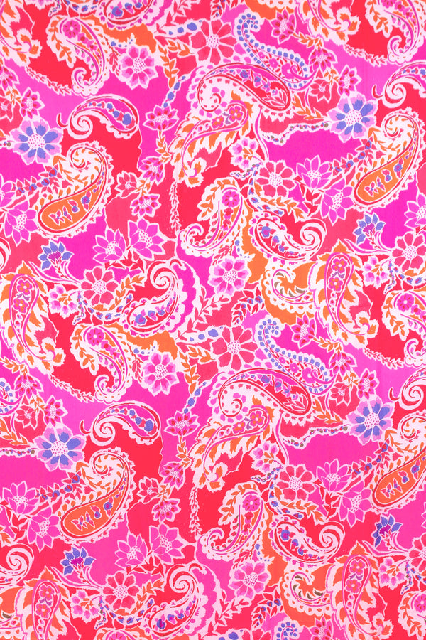 Printed Spanish Viscose Challis - Valentine