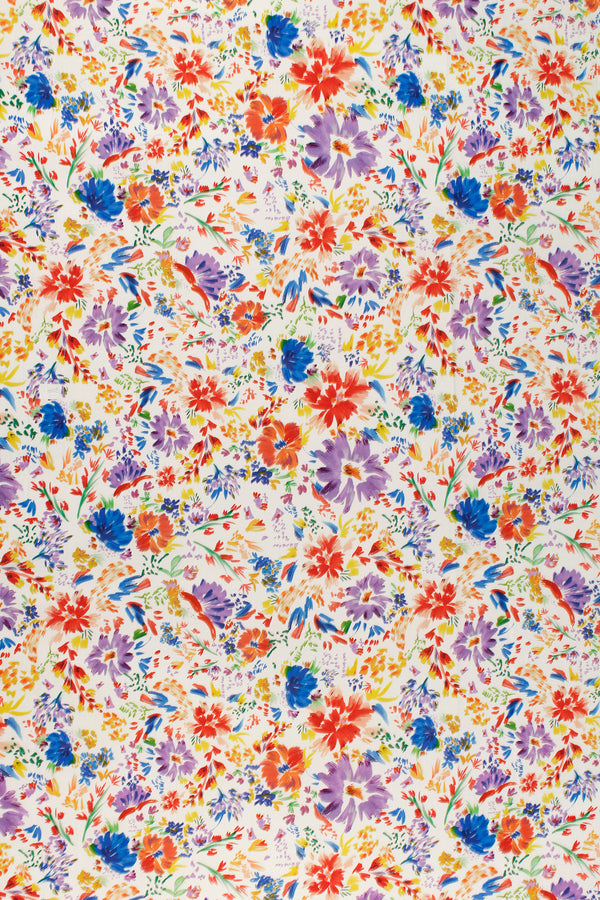 Printed Spanish Organic Cotton Poplin - Passionflower