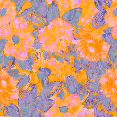 Printed Spanish Viscose Voile - Disarray