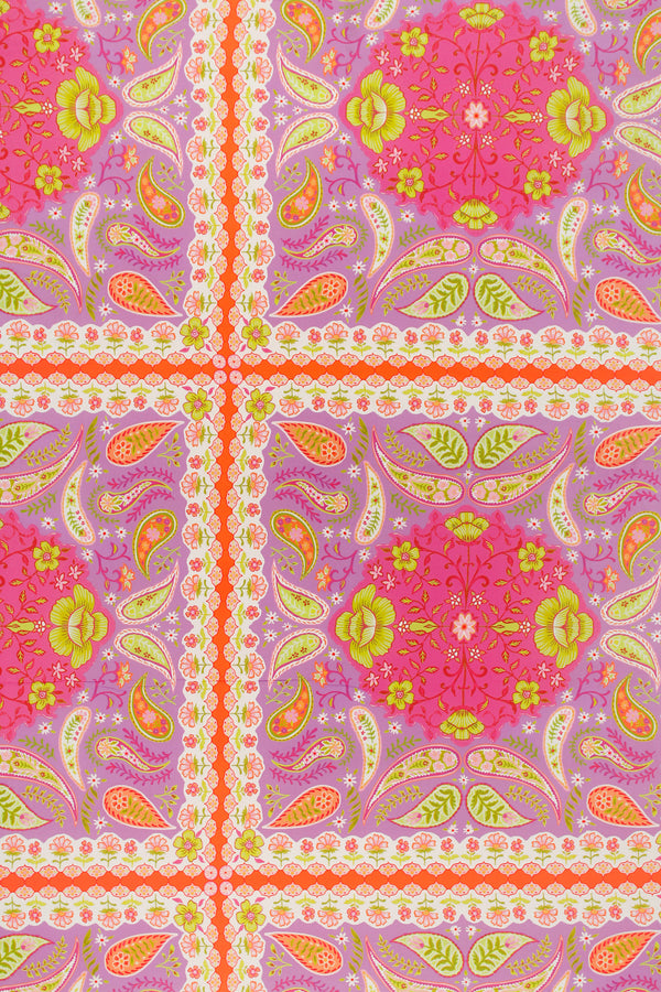 Printed Spanish Viscose Challis - Sunset Summer