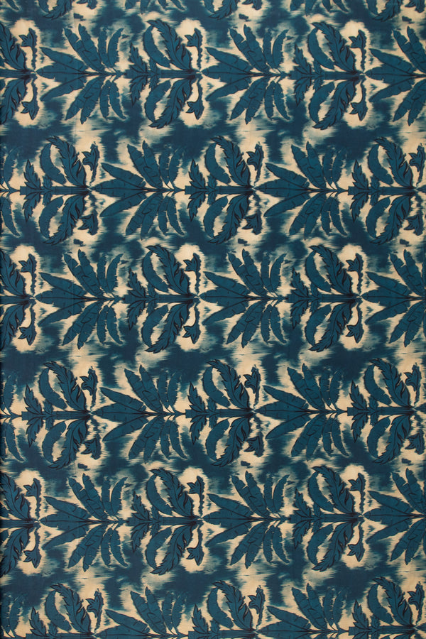 Printed Spanish Polyester Satin - Evening Palm