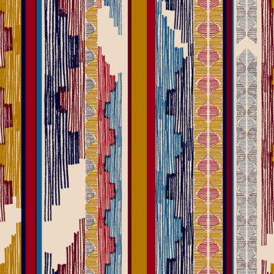 Printed Spanish Polyester Crepe - Woven Carpet