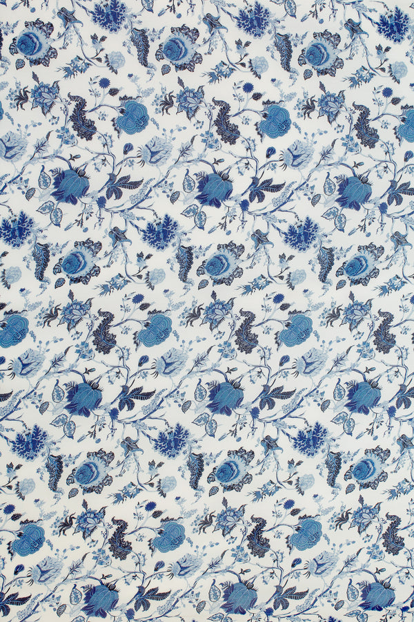 Printed Sheer Polyester - Delft Blossom