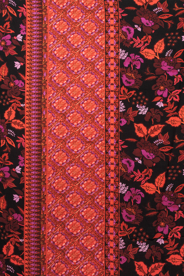 Printed Spanish Ecovero Viscose Crepe - Baby Rose