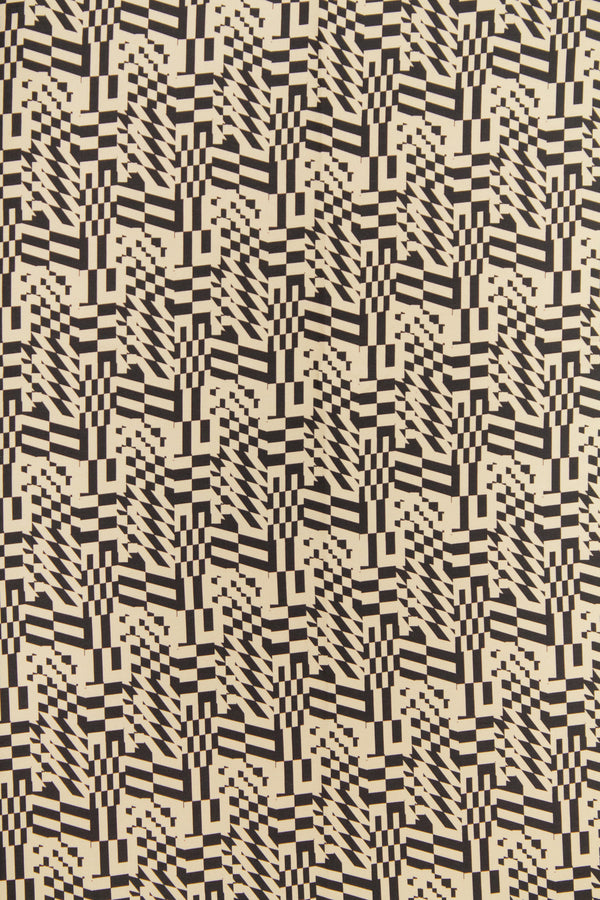 Printed Spanish Organic Cotton Poplin Spandex - Mondrian