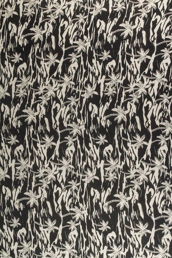 Printed Spanish Viscose Challis - Stormy Island