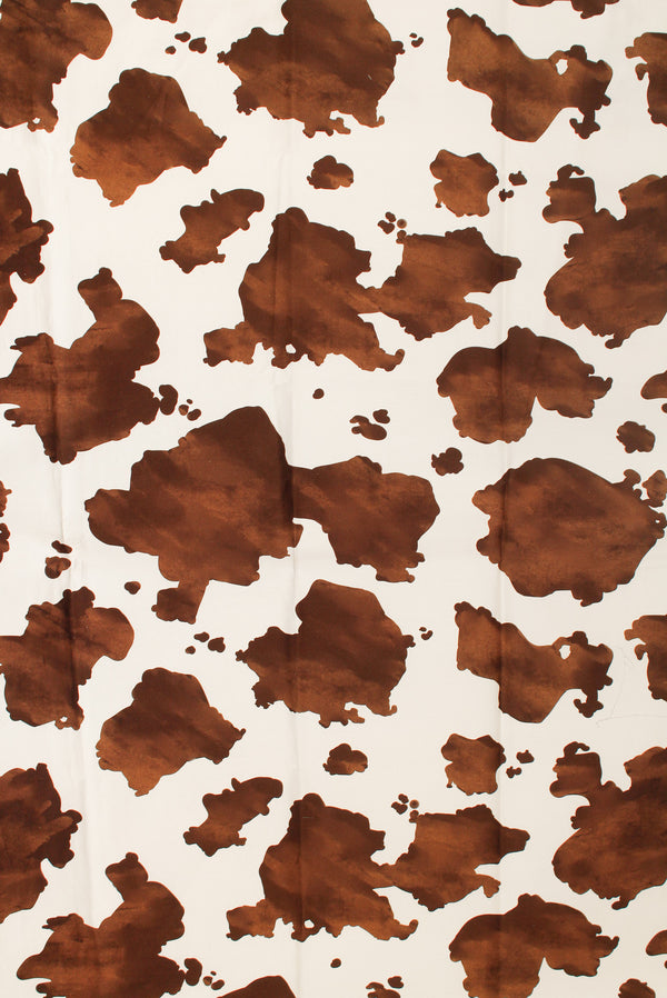 Printed Spanish Organic Cotton Sateen Twill - Cowboy