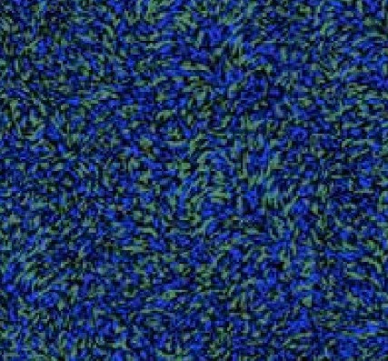 Printed Spanish Polyester Satin Twill - Cobalt Dashes