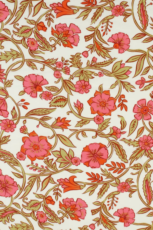 Printed Spanish Ecovero Viscose Georgette - Gliding Day