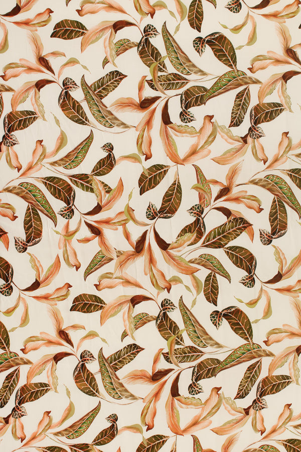 Printed Spanish Ecovero Viscose Challis - Autumn Light