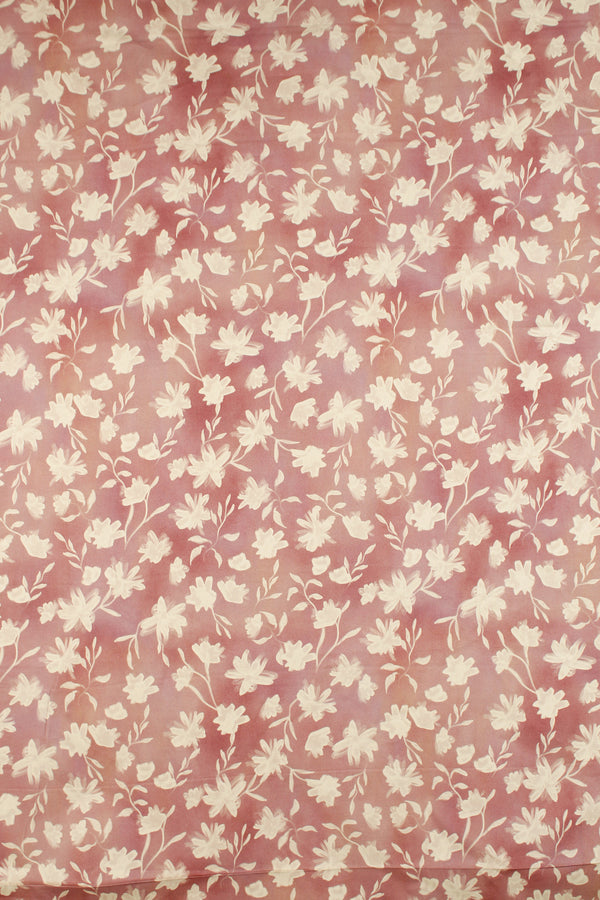 Printed Spanish Organic Cotton Sateen - Silky Rose