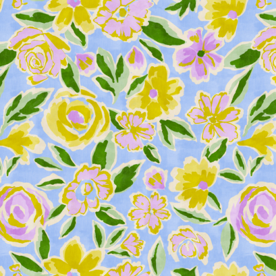 Printed Spanish Recycled Polyester Twill - Rose Craft