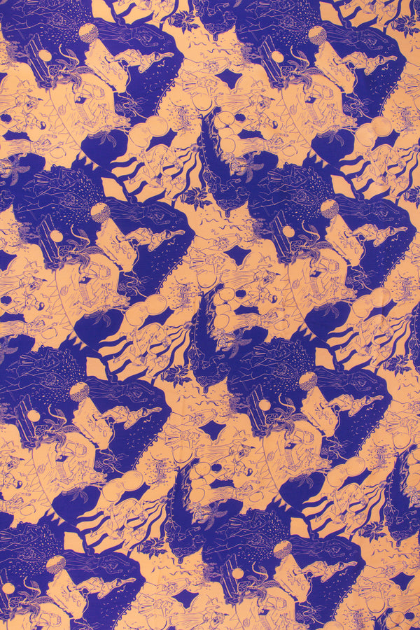 Printed Spanish Viscose Challis- Empire