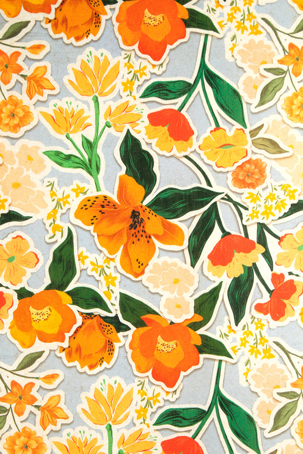 Printed Spanish Viscose Linen - Nostalgia