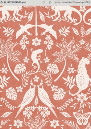 Printed Spanish Organic Cotton Voile - Golden Flight