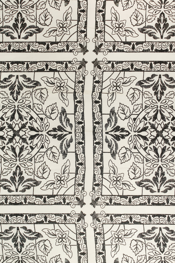 Printed Spanish Ecovero Viscose Challis - Lino Tiles