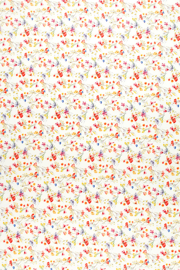 Printed Spanish Ecovero Viscose Challis - Myrsine Shrubs