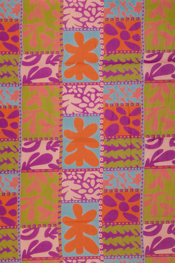 Printed Spanish Viscose Voile - Lava Lamp