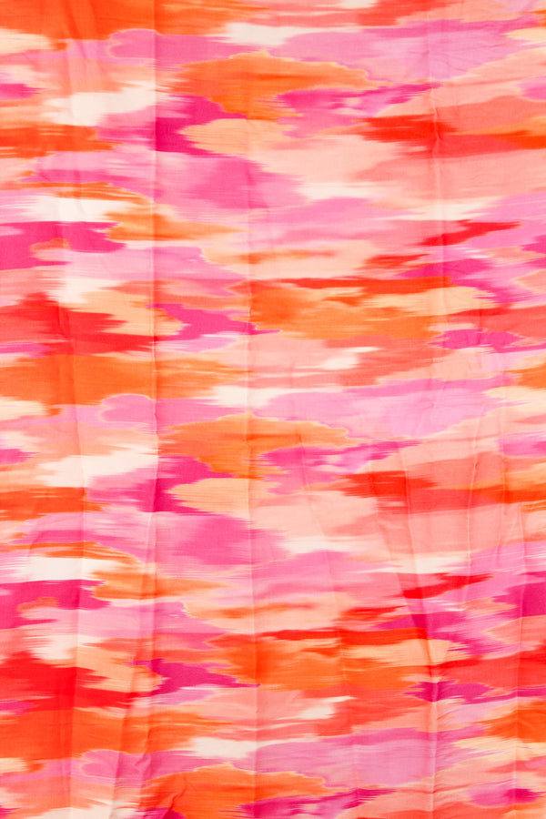 Printed Spanish Viscose Challis - Flamboyance