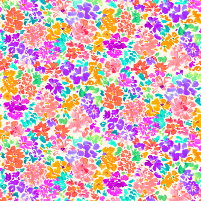 Printed Spanish Organic Cotton Voile - Wild Flower