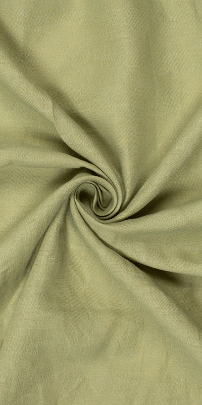 Plain Spanish Flax Linen Ecovero Viscose - Fern