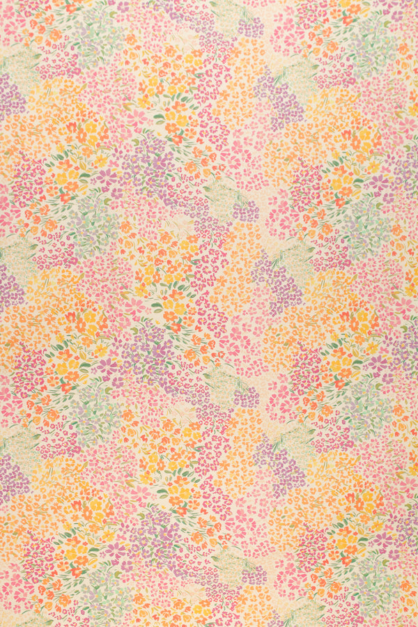 Printed Spanish Organic Cotton Poplin - Cloud Buds