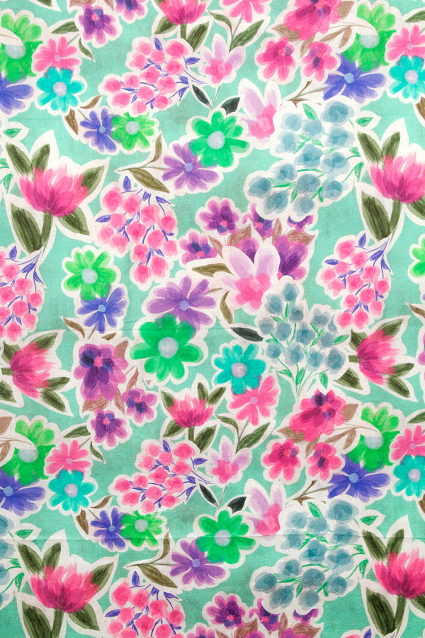 Printed Spanish Viscose Linen - Next to you