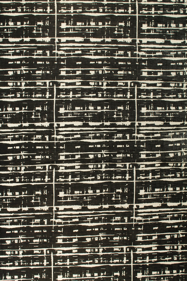 Printed Spanish Viscose Linen - Birds Eye View Night