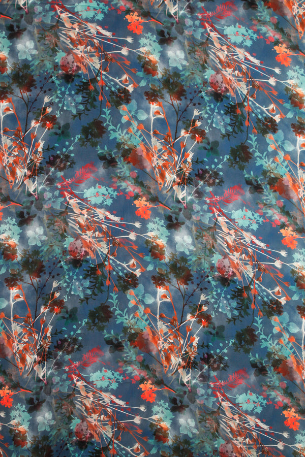 Printed Spanish Viscose Challis - Mellow Streams