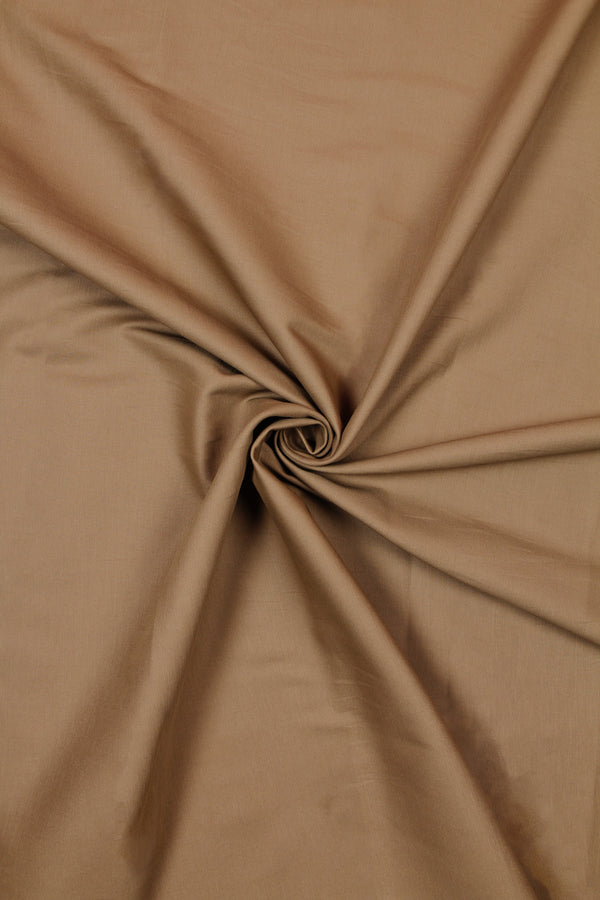 Cotton Sateen Spandex - Stone