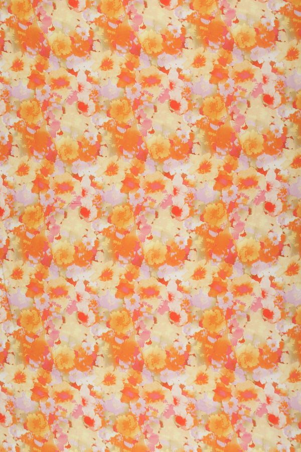 Printed Spanish Viscose Challis - Powder Blossom