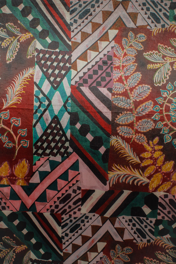 Printed Spanish Polyester Velvet - Punalu Beach