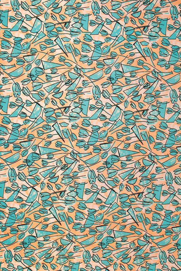 Printed Viscose Linen - Colouring Book