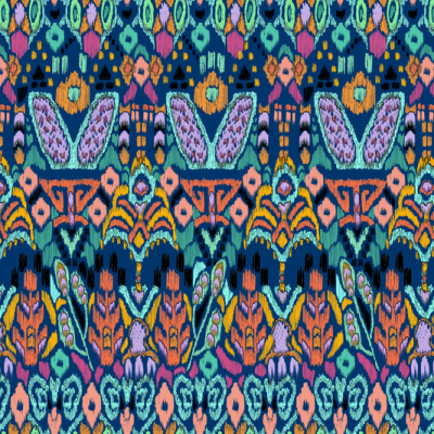 Printed Spanish Viscose Voile (Metallic Thread) - Marbella