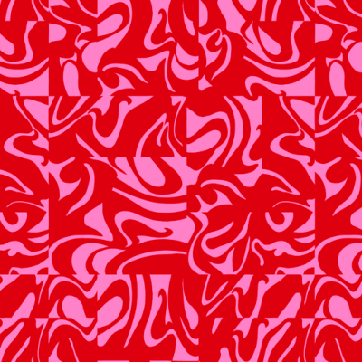 Printed Spanish Organic Cotton Canvas - Chewing Gum