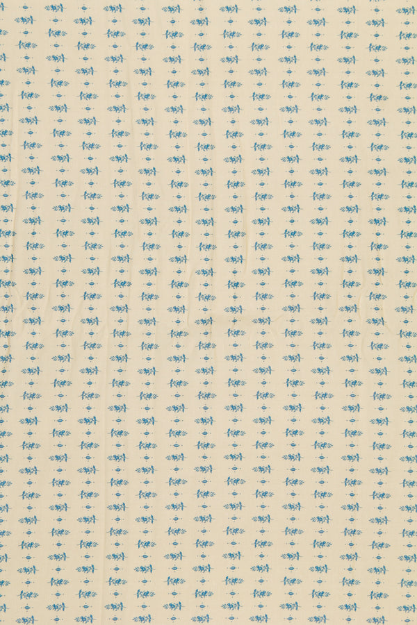 Printed Spanish Viscose Linen Challis - Sapphire Specs