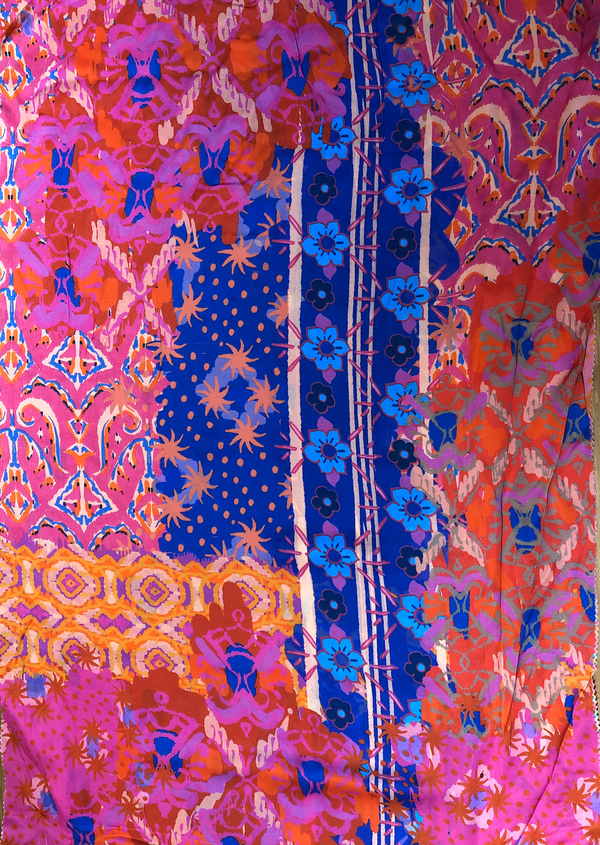 Printed Spanish Viscose Challis - Berry Season
