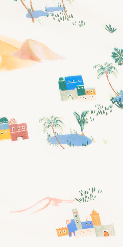 Printed Spanish Ecovero Viscose Challis - Daytime Mirage