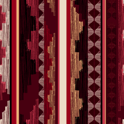 Printed Spanish Polyester Crepe - Woven Burgundy Carpet